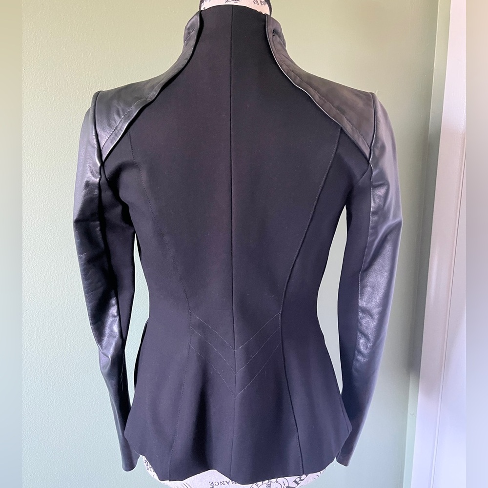 Stylish Danier leather and fabric jacket